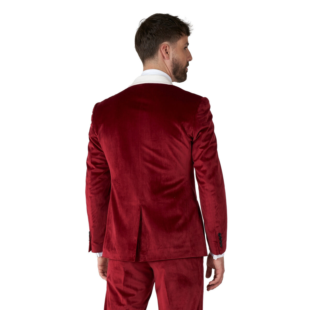 Op deze afbeelding zie je een Kostuums, van het merk Opposuits. Rode Velvet Vibes Xmas Opposuit Man Kostuum