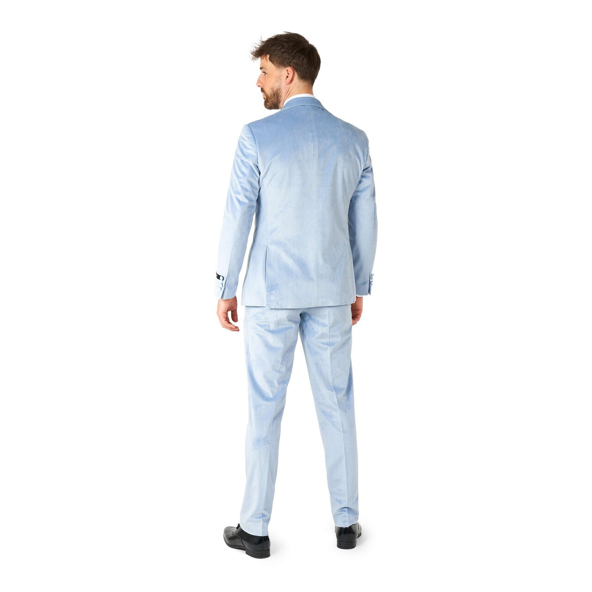 Op deze afbeelding zie je een Kostuums, van het merk Opposuits. Vintage Blue Velvet Man Kostuum