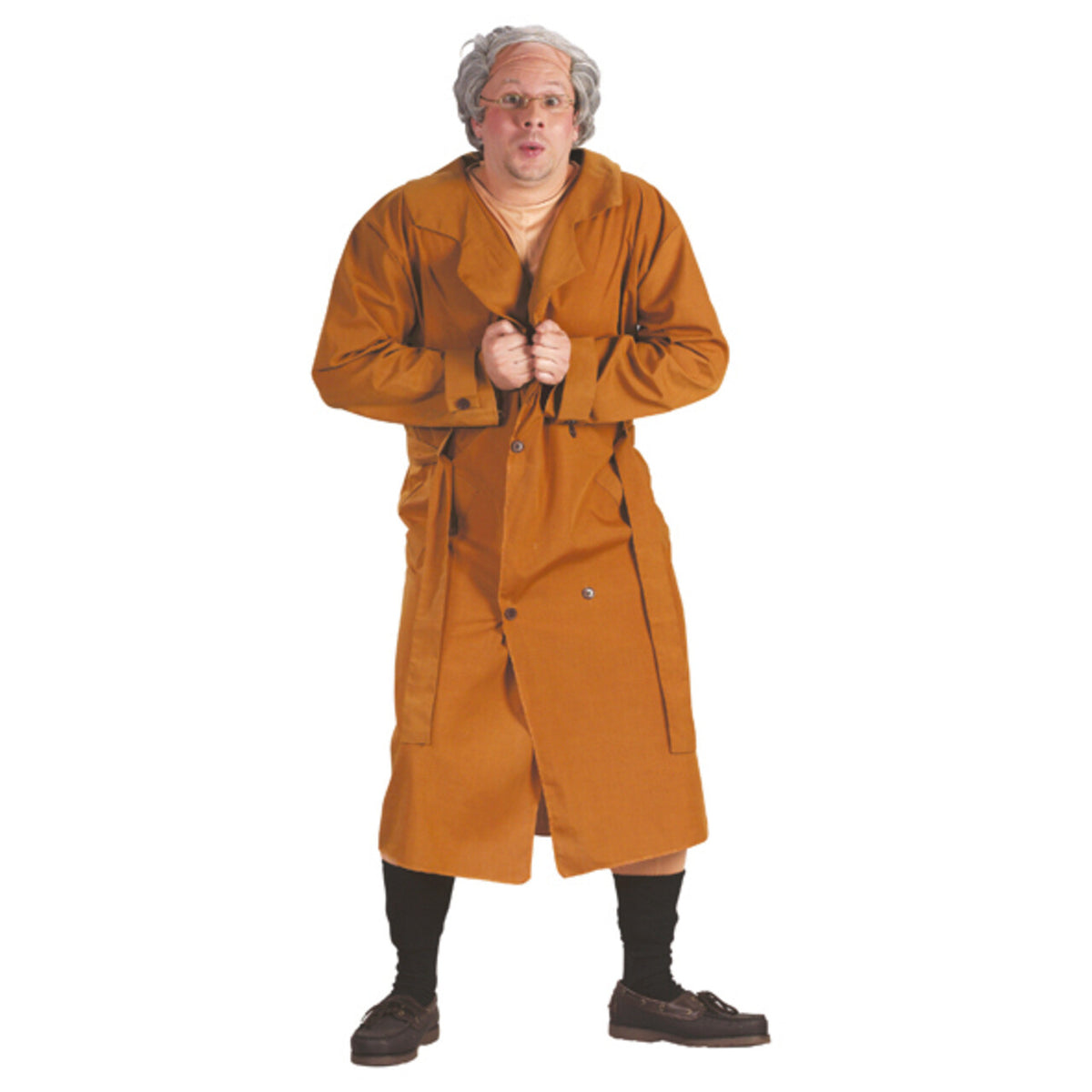 Op deze afbeelding zie je een Kostuums, van het merk PartyXplosion. Ranzige Opa Potloodventer Kostuum