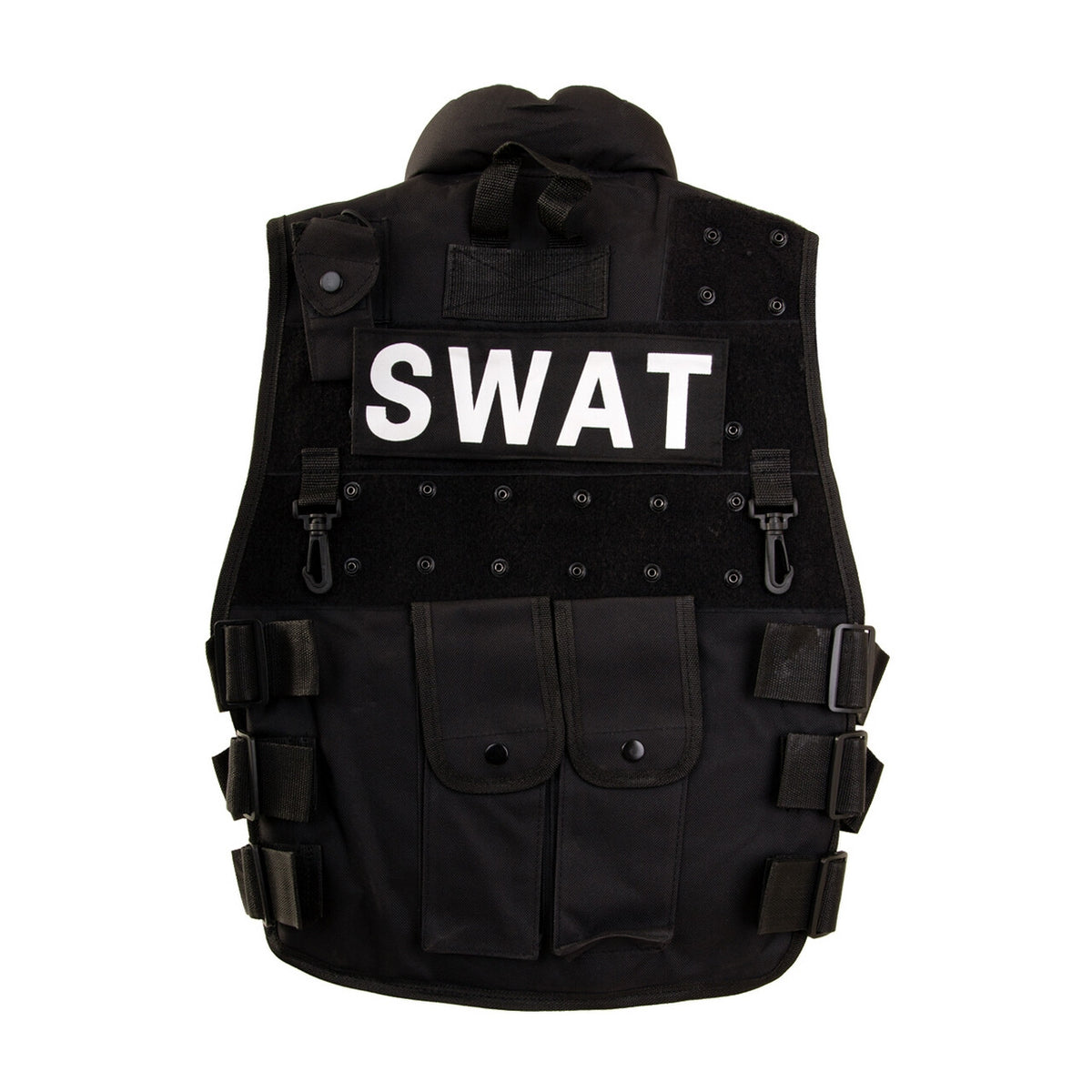Op deze afbeelding zie je een Kostuums, van het merk PartyXplosion. Utility Vest Swat Arnold Schwarz Kostuum