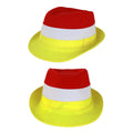 Chapeau Kojak Rouge Blanc Jaune