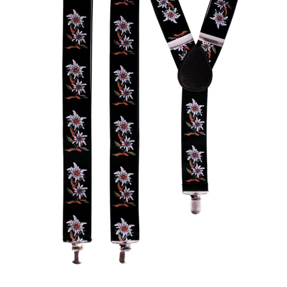 Op deze afbeelding zie je een Accessoires, van het merk PartyXplosion. Bretel Tiroler Groen Met Bloemen