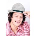 Chapeau Tyrolien En Feutre Gris 59 Cm