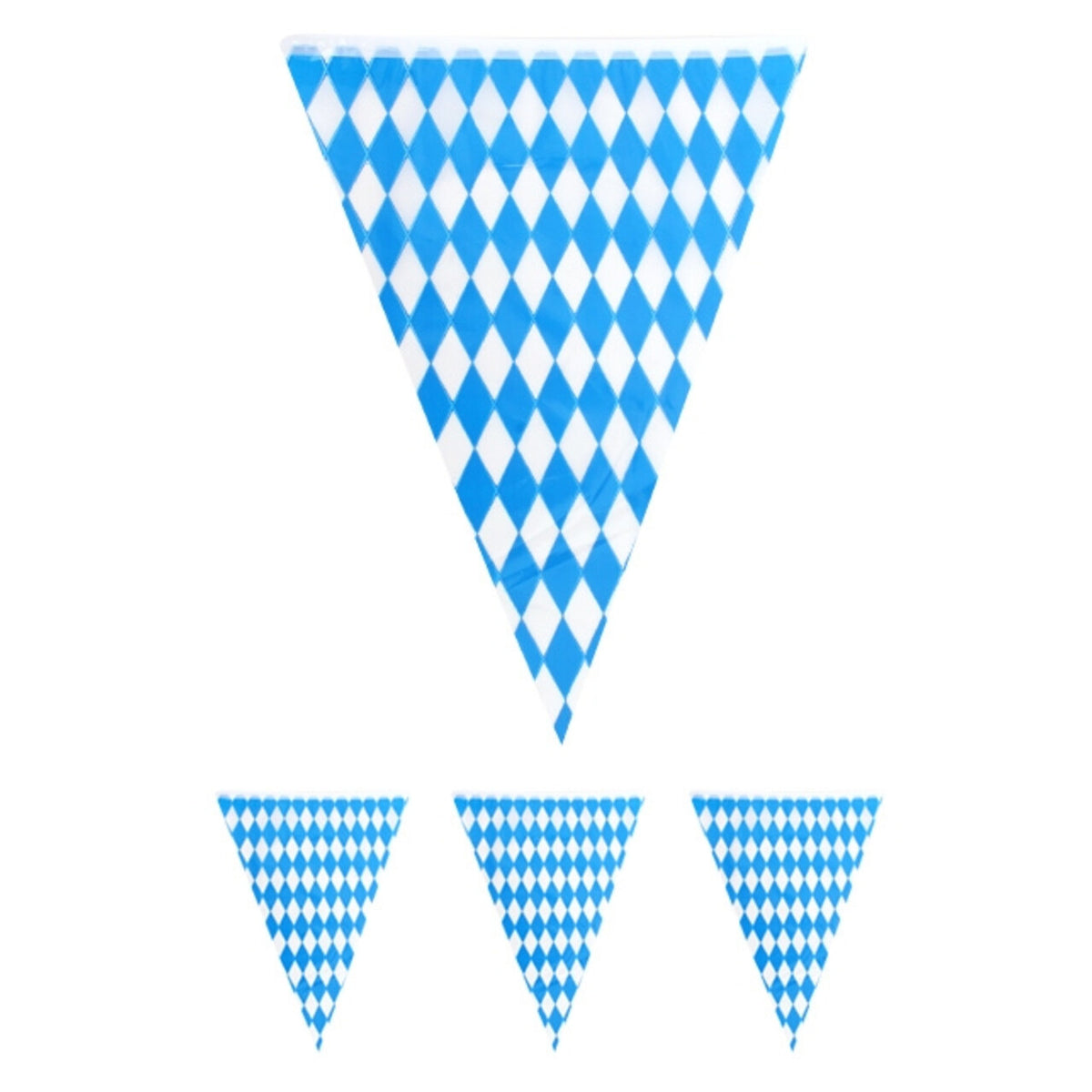 Op deze afbeelding zie je een Decoratie, van het merk PartyXplosion. Vlaggenlijn Oktoberfest Blauw / Wit 1