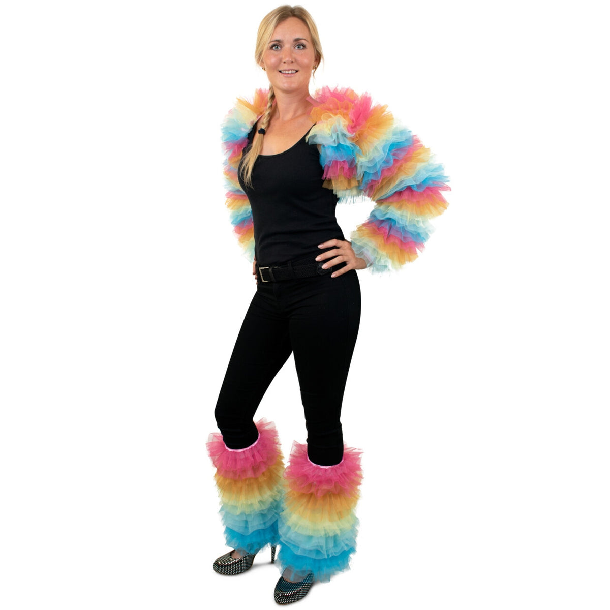 Op deze afbeelding zie je een Kostuums, van het merk PartyXplosion. Yes More Bolero Vrouw