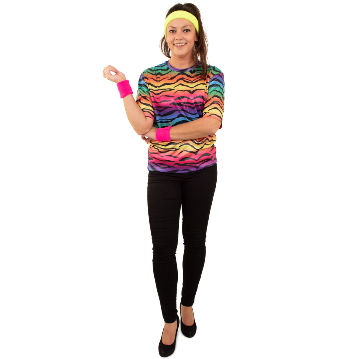 Op deze afbeelding zie je een Kostuums, van het merk PartyXplosion. Regenboog Trotse Strepen