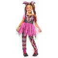Harlequin Coloré Costume Fille