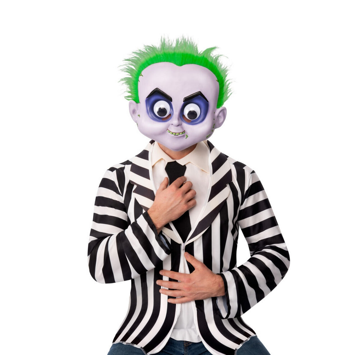 Op deze afbeelding zie je een Accessoires, van het merk Rubies. Grappige Beetlejuice Masker