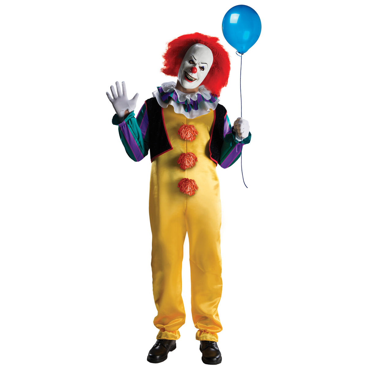 Op deze afbeelding zie je een Kostuums, van het merk Rubies. Pennywise Kostuum Man