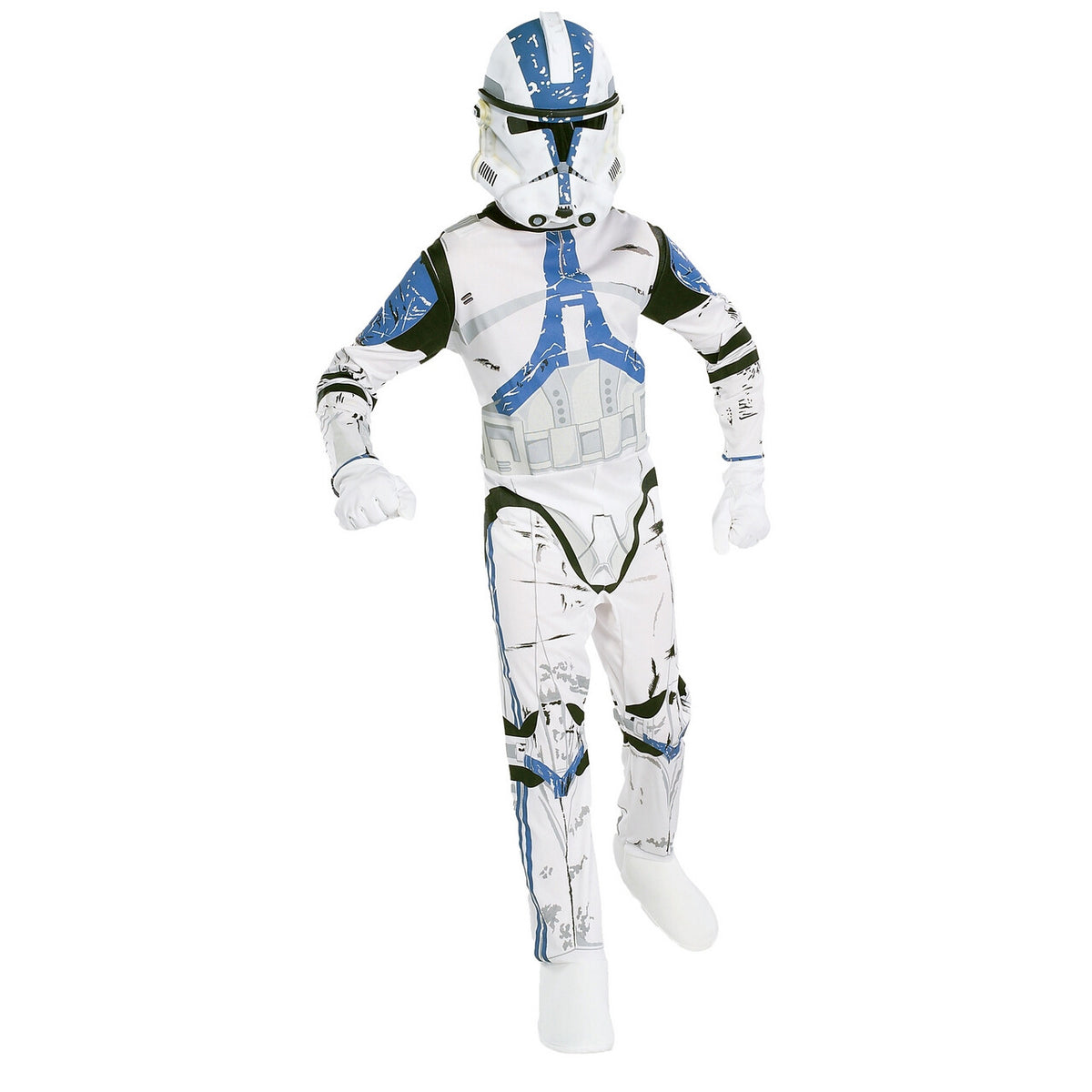 Op deze afbeelding zie je een Kostuums, van het merk Rubies. De Eerste Clone Trooper Kostuum