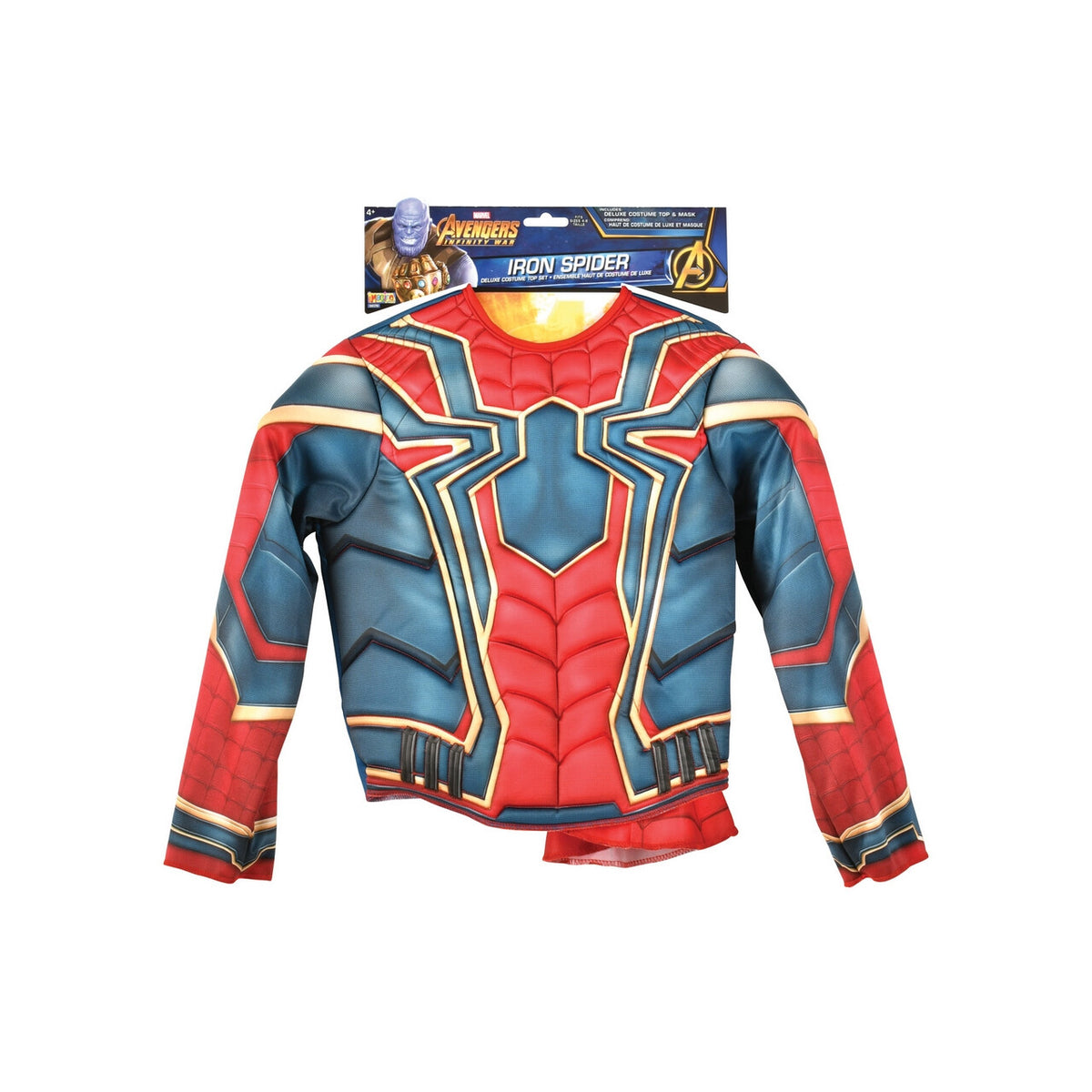 Op deze afbeelding zie je een Kostuums, van het merk Rubies. Iron Spider Spiderman Kind Kostuum