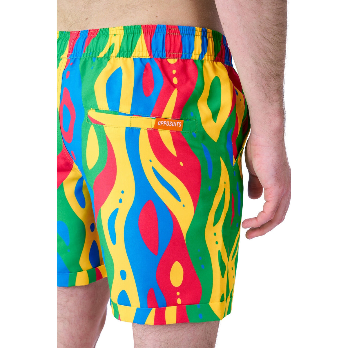 Op deze afbeelding zie je een Kostuums, van het merk Opposuits. Loopy Lines Summer Man Kostuum