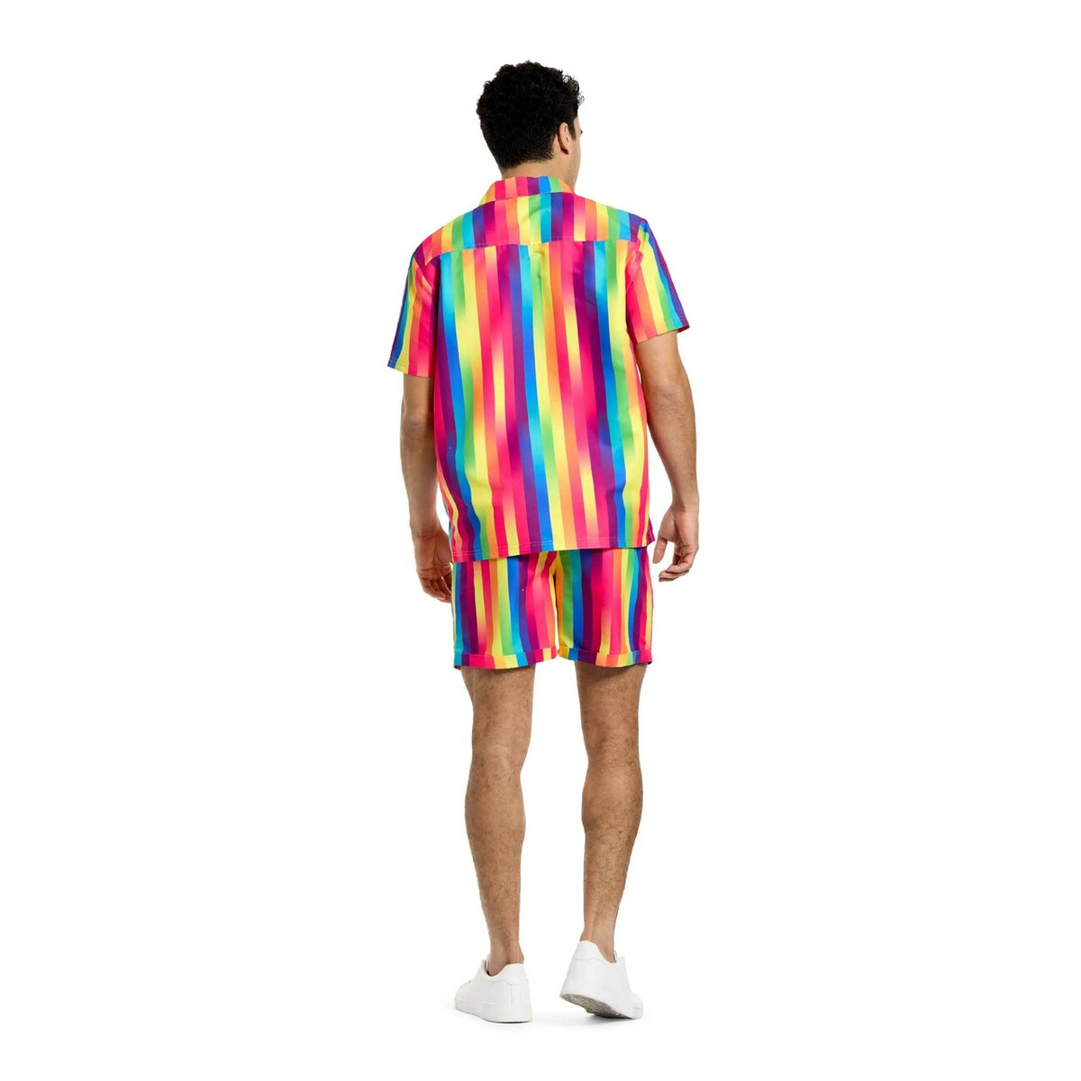 Op deze afbeelding zie je een Kostuums, van het merk Opposuits. Rainbow Glaze Festival Time Man Kostuum