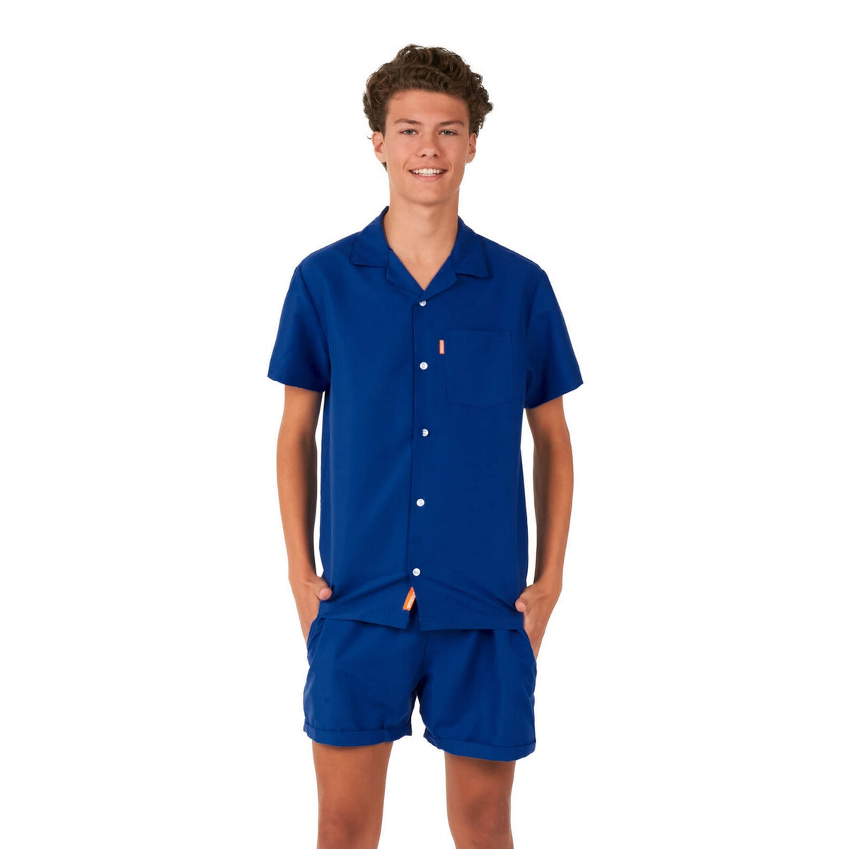 Op deze afbeelding zie je een Kostuums, van het merk Opposuits. Tiener Navy Royale Sunny Days Jongen Kostuum