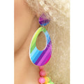 Boucles Doreilles Goutte Disco Néon