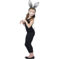 Ensemble Oreilles Nez Et Queue Lapin Gris