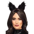 Bandeau Avec Oreilles De Chat Noir Duveteuses