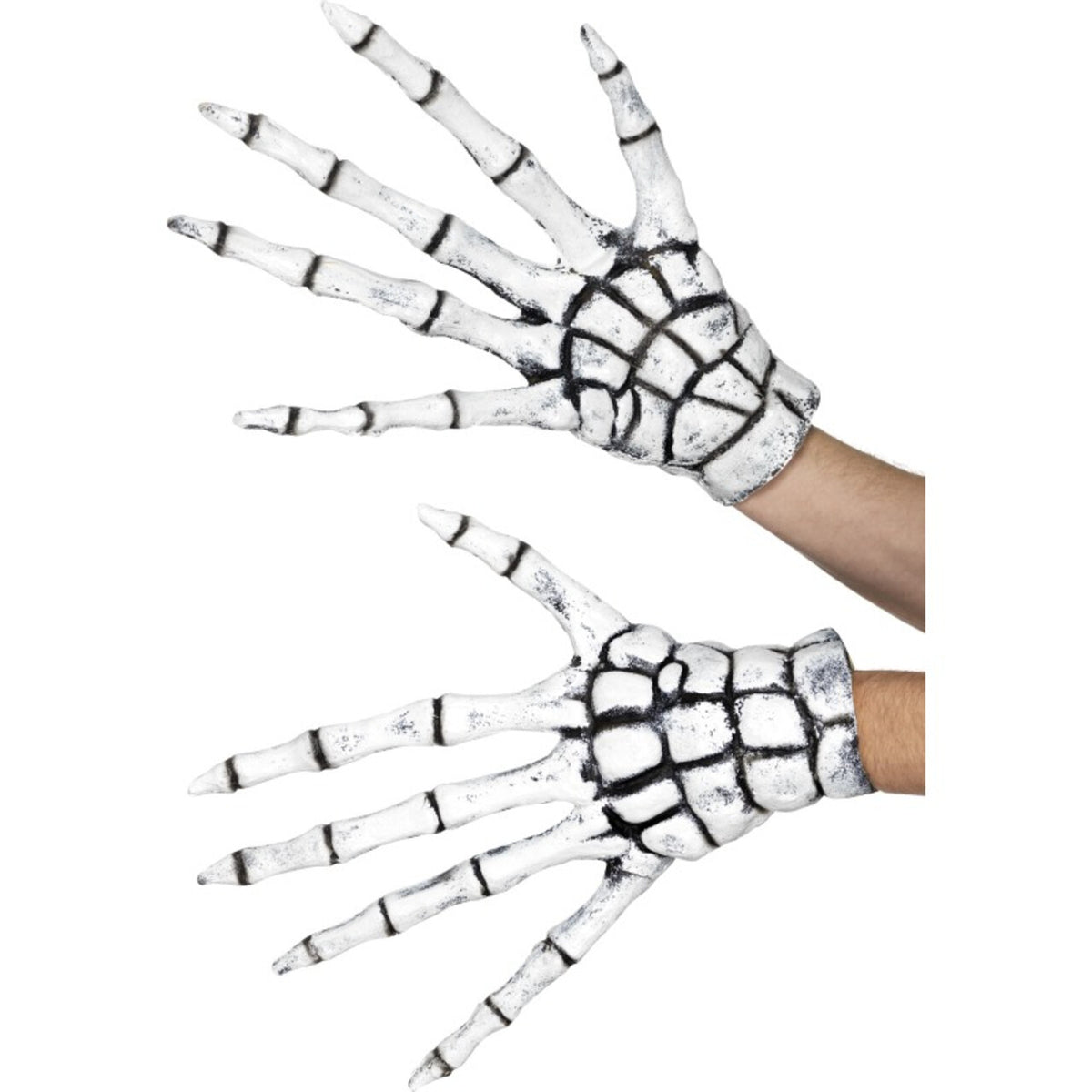 Op deze afbeelding zie je een Accessoires, van het merk Smiffy's. Handschoenen Lange Skelet Vingers