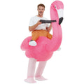 Flamant Rose Gonflable à Enfourcher Costume