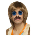 Ensemble Hippie Années 60 Avec Lunettes Bleues