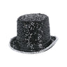 Chapeau à Sequins Noir Maestro De Spectacle