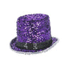 Chapeau à Paillettes Violet Noir Showmaster