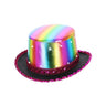 Chapeau Métallique Arc-En-Ciel Led