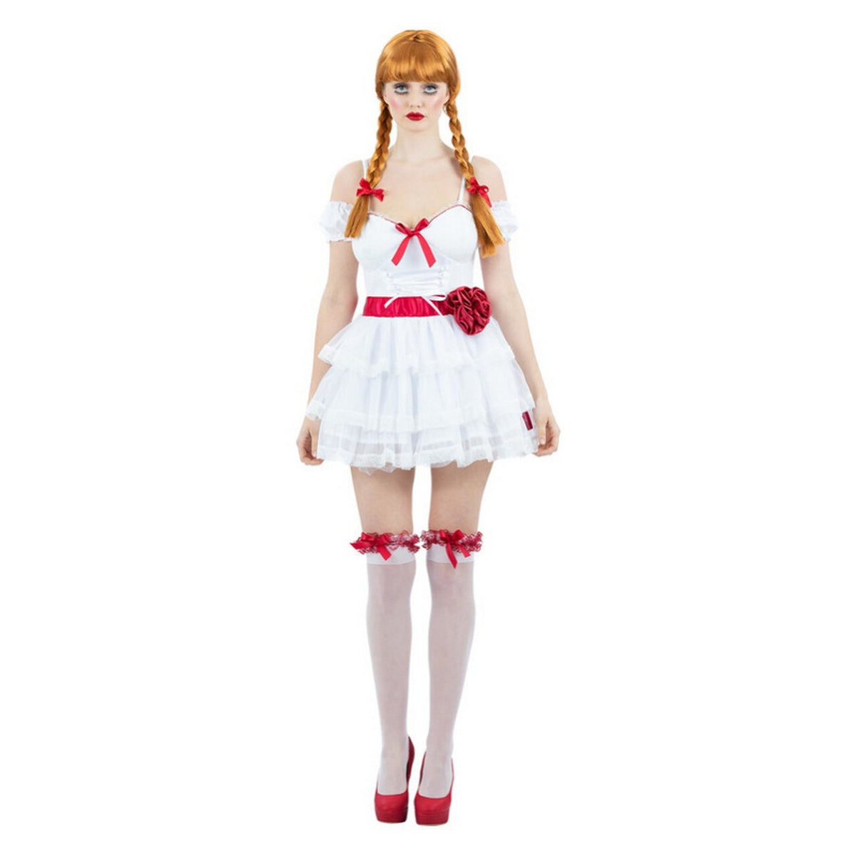 Op deze afbeelding zie je een Kostuums, van het merk Smiffy's. Annabelle Living Doll Vrouw Kostuum