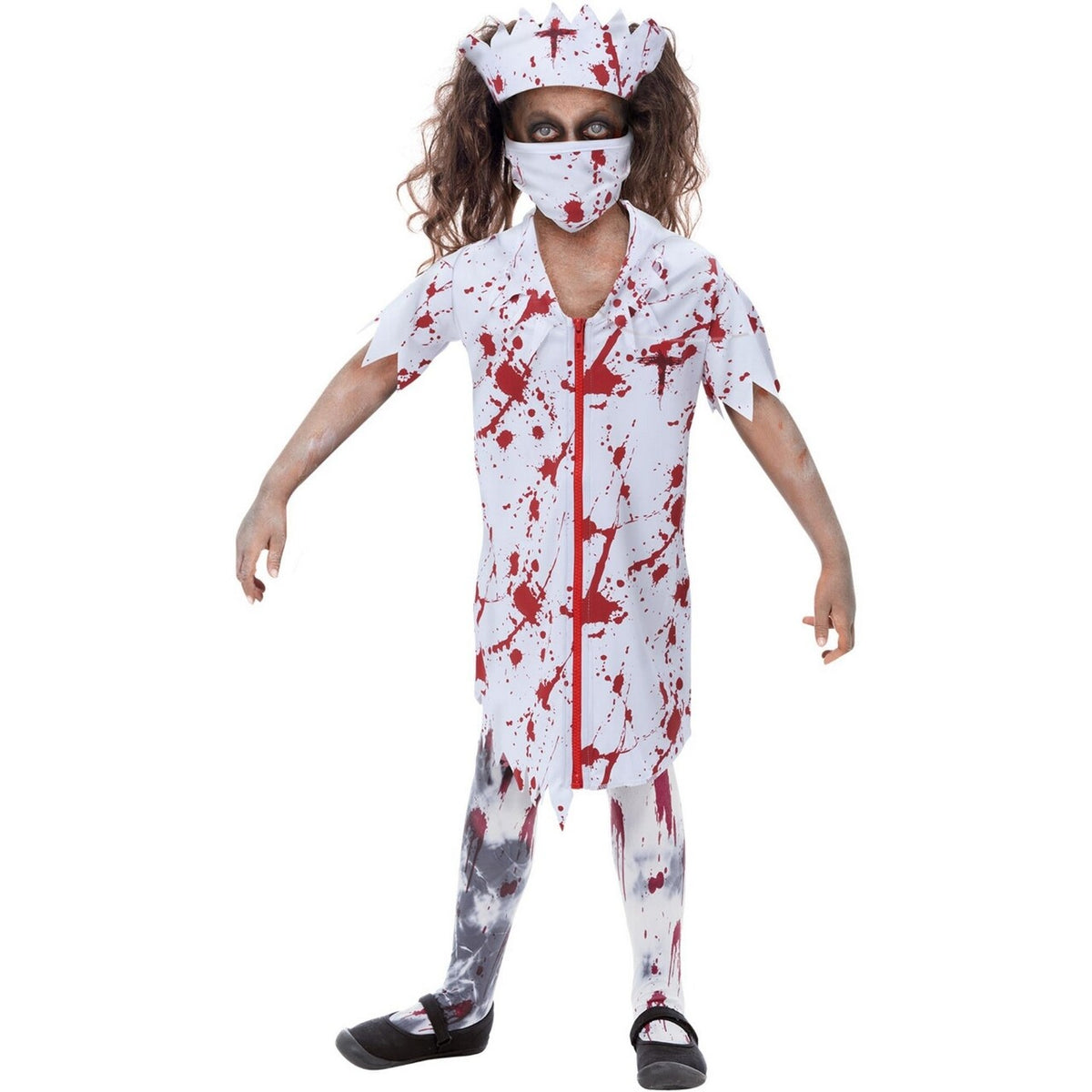 Op deze afbeelding zie je een Kostuums, van het merk Smiffy's. Zombie Verpleegster Meisje Kostuum