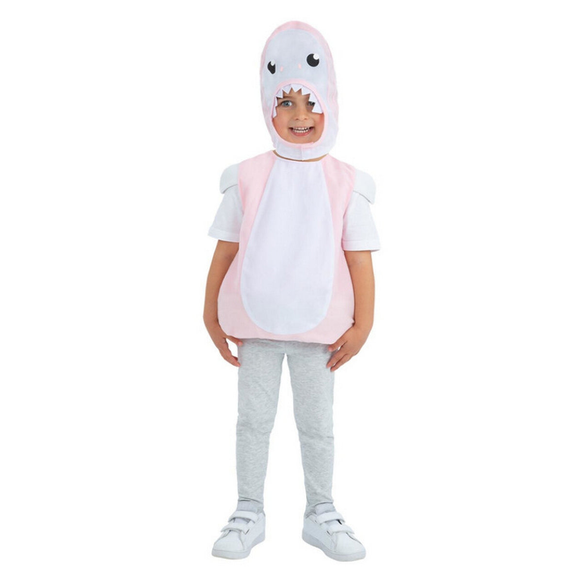 Op deze afbeelding zie je een Kostuums, van het merk Smiffy's. Baby Haai Roze Kind Kostuum