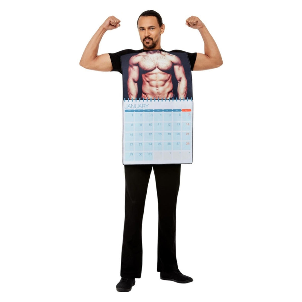 Op deze afbeelding zie je een Kostuums, van het merk Smiffy's. Mannelijke Blootkalender Kostuum