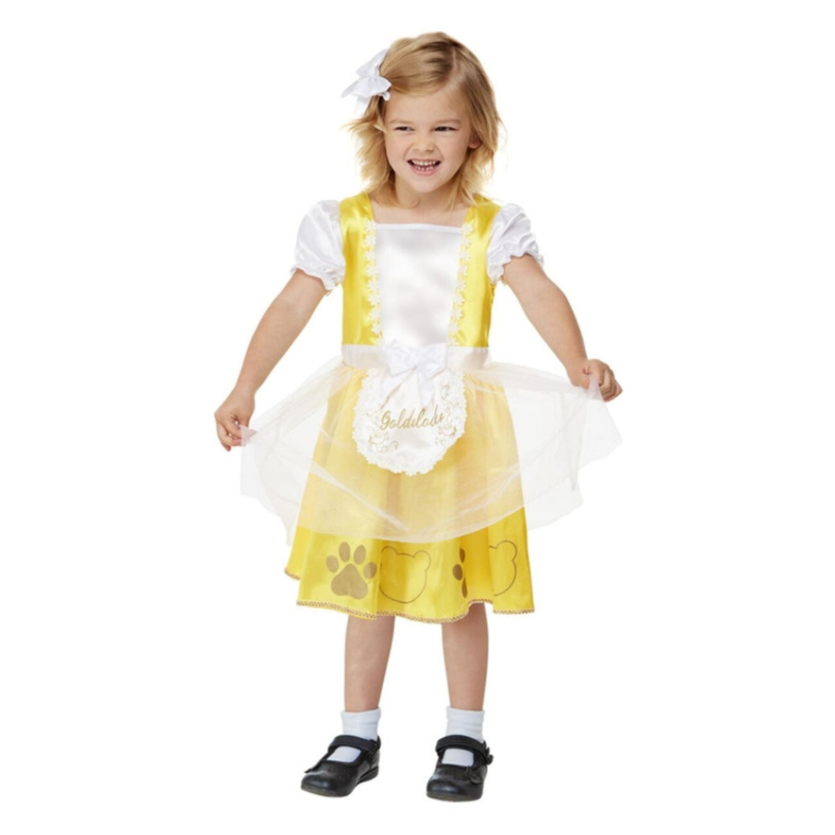 Op deze afbeelding zie je een Kostuums, van het merk Smiffy's. Wie Heeft Er Aan De Honing Gezeten Prinses Meisje Kostuum