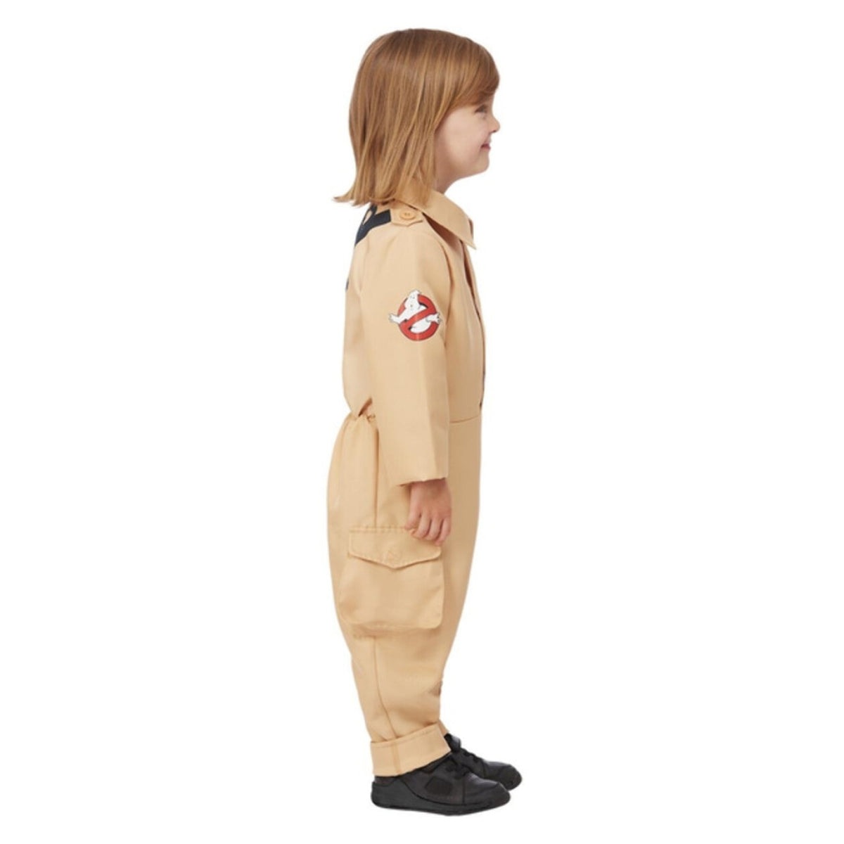 Op deze afbeelding zie je een Kostuums, van het merk Smiffy's. Spoken Zijn Niet Veilig Ghostbuster Kind Kostuum