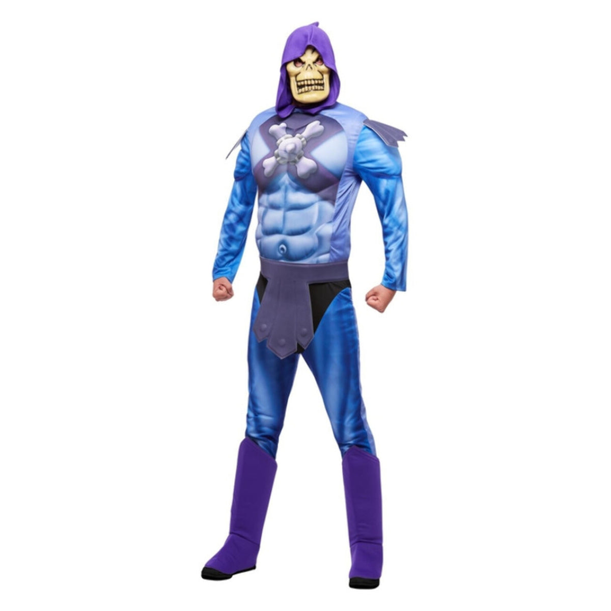 Op deze afbeelding zie je een Kostuums, van het merk Smiffy's. Kwaadaardige Superschurk Skeletor Vrouw Kostuum