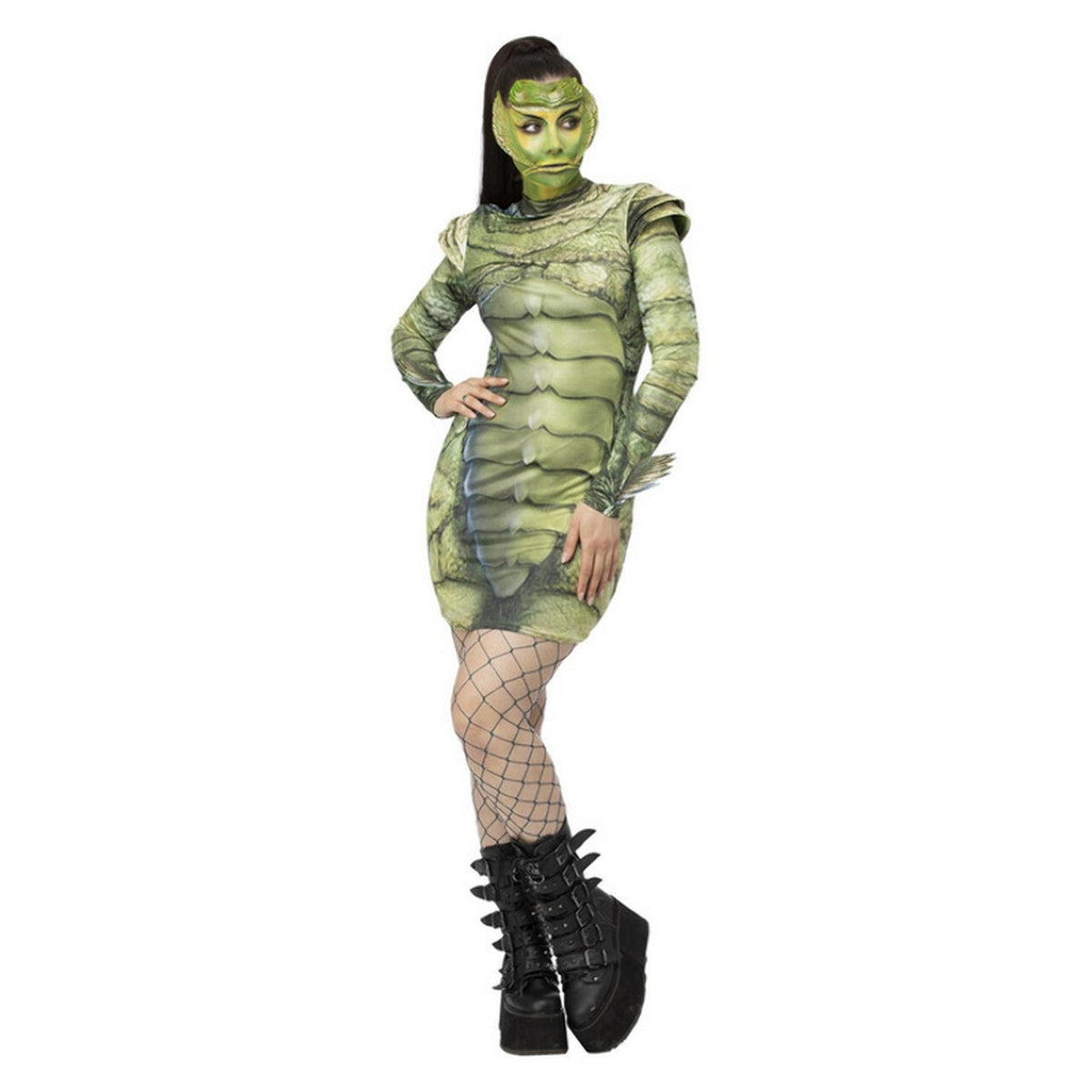 Op deze afbeelding zie je een Kostuums, van het merk Smiffy's. Het Monster Van De Amazone Vrouw Kostuum