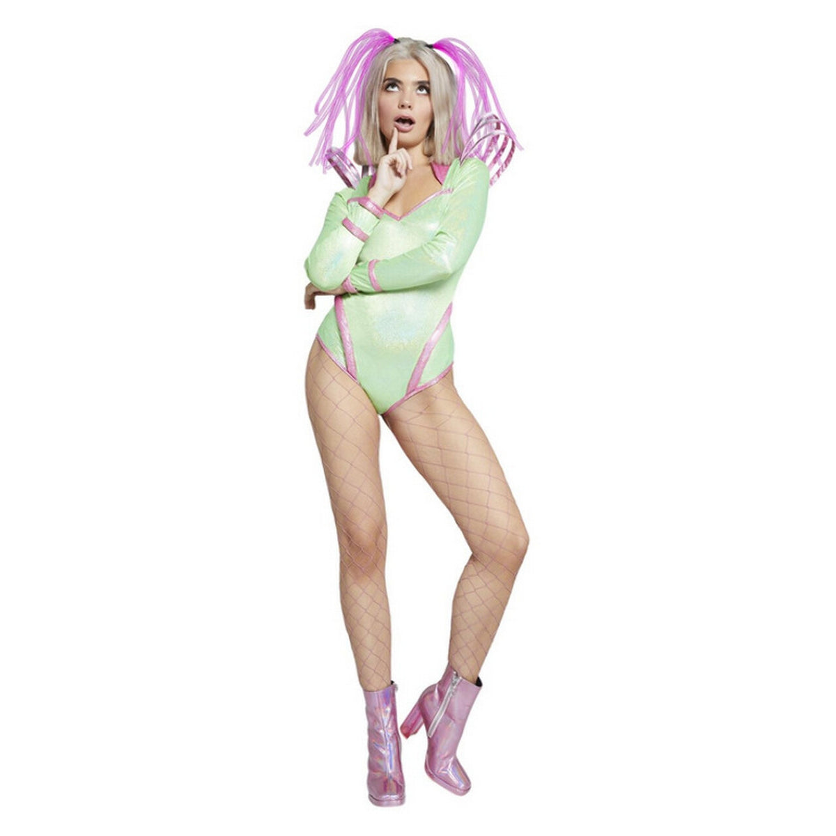 Op deze afbeelding zie je een Kostuums, van het merk Smiffy's. Alien Van Planeet Venus Vrouw Kostuum