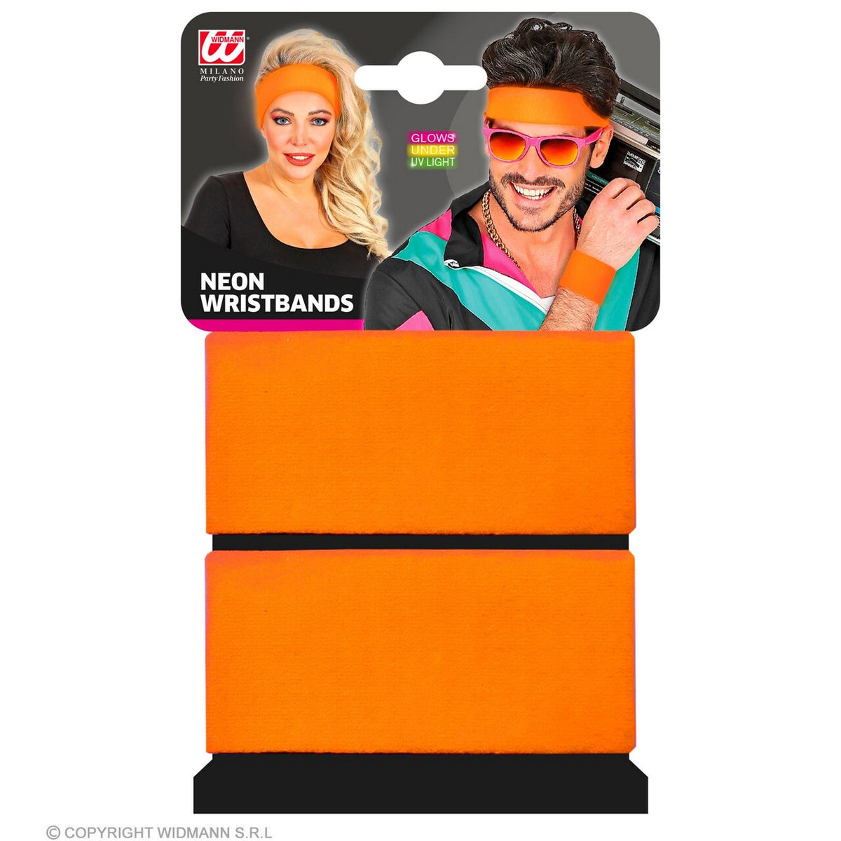 Op deze afbeelding zie je een Accessoires, van het merk Widmann. Not Afraid To Move Zweetband Pols Neon Oranje