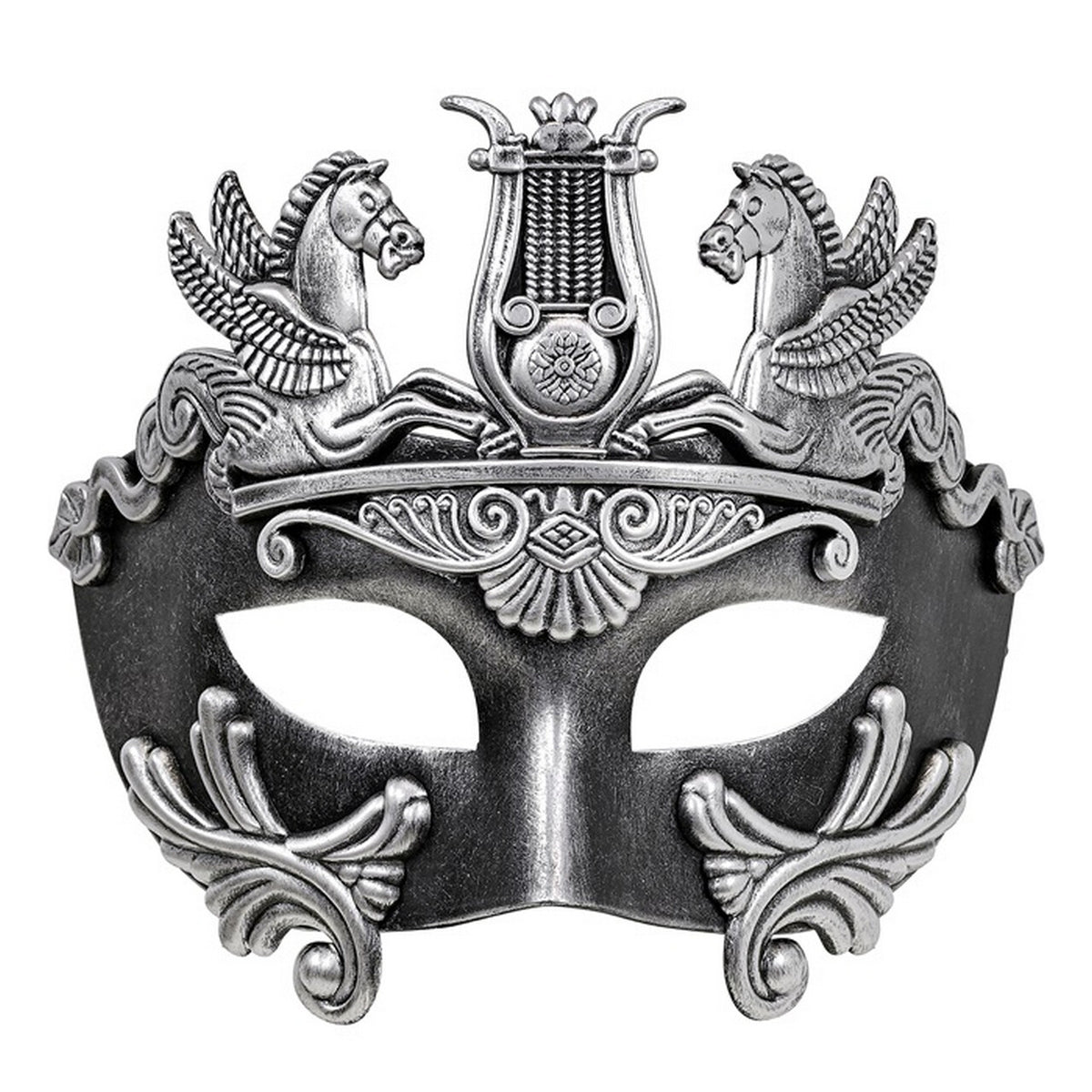 Op deze afbeelding zie je een Accessoires, van het merk Widmann. Romeinse Rijk Oogmasker Zilver