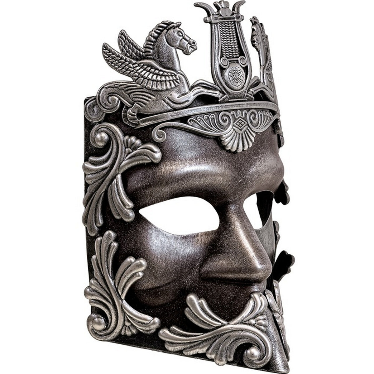 Op deze afbeelding zie je een Accessoires, van het merk Widmann. Victory Of Greece Masker Zilver