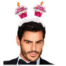Serre-Tête Cupcake Joyeux Anniversaire Rose