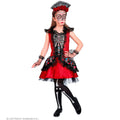 Robe Rouge Festive Dia De Los Muertos Costume