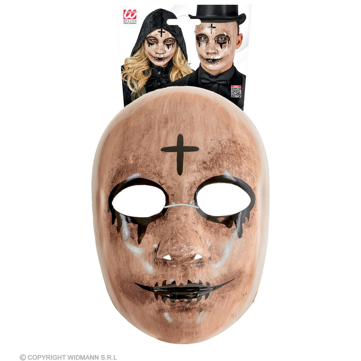 Op deze afbeelding zie je een Accessoires, van het merk Widmann. Masker Theater Voodoo The Pruge