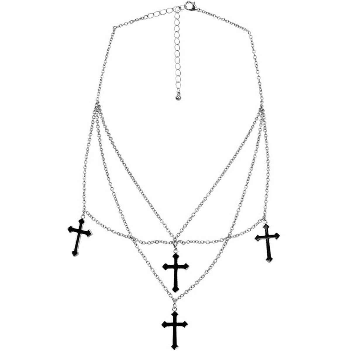 Op deze afbeelding zie je een Accessoires, van het merk Widmann. Ketting Met Kruisen