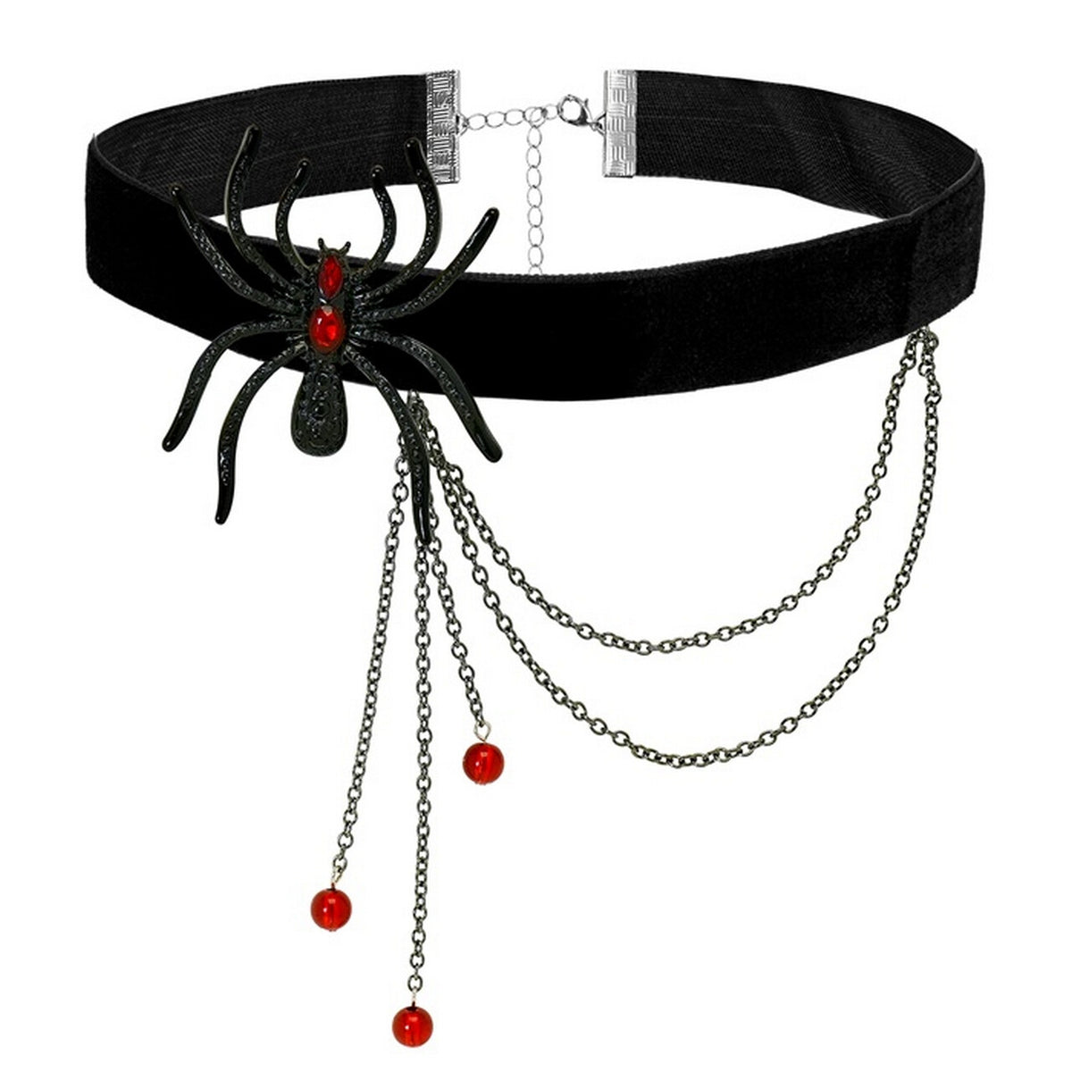 Op deze afbeelding zie je een Accessoires, van het merk Widmann. Choker Met Zwarte Psin