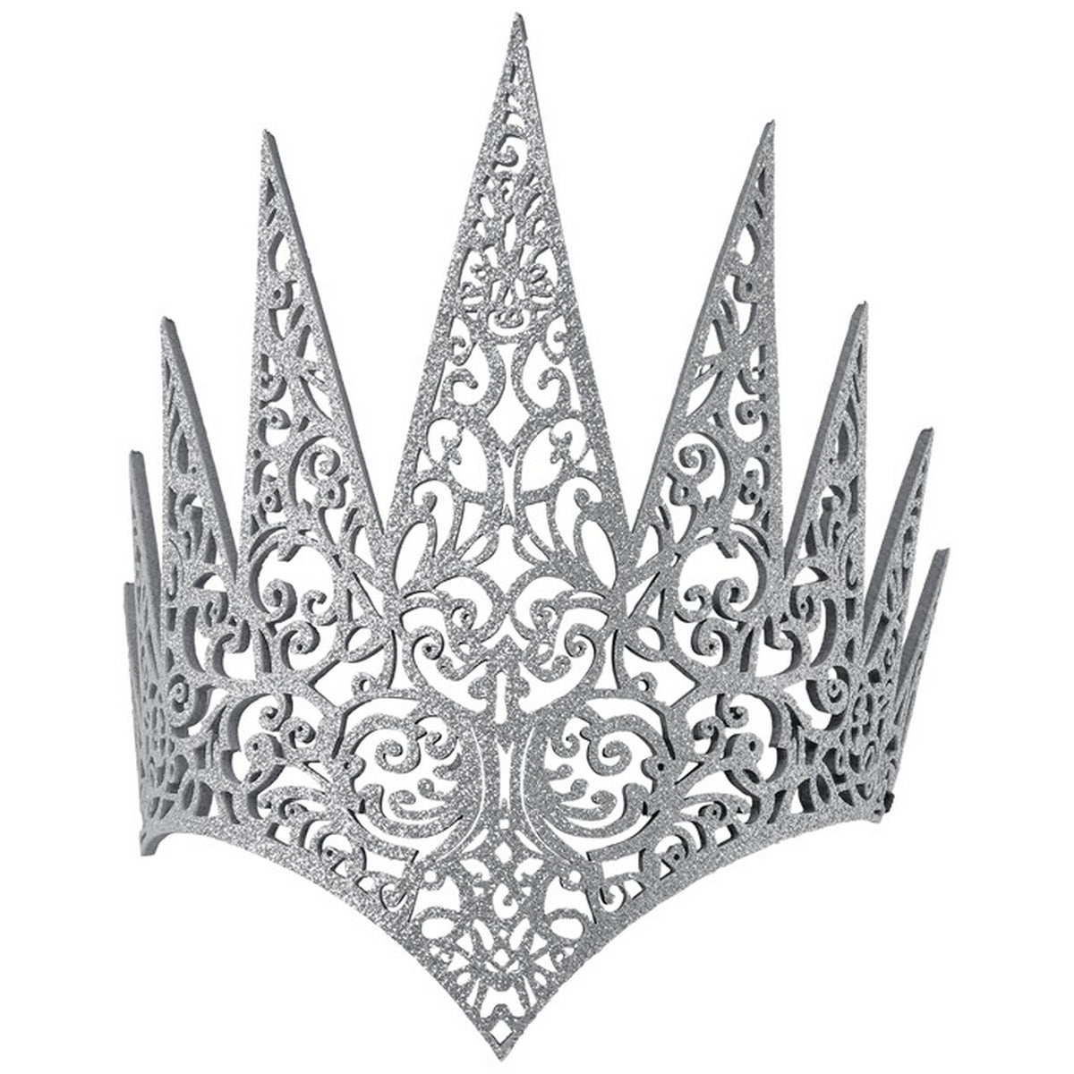Op deze afbeelding zie je een Accessoires, van het merk Widmann. Evil Queen King Kroon Zilver