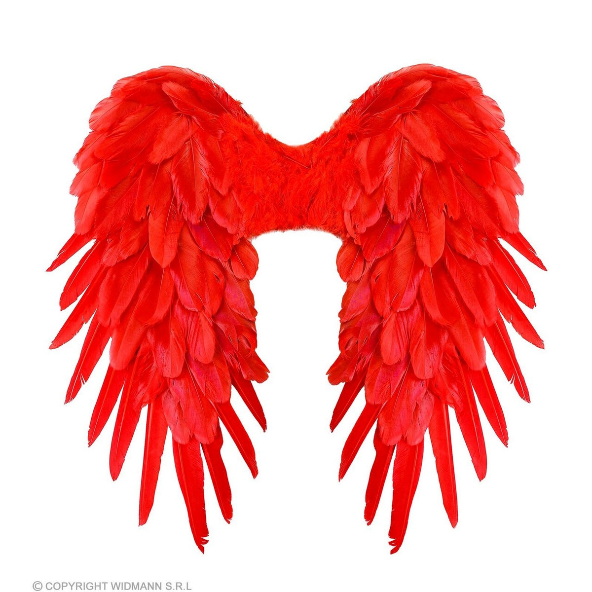 Op deze afbeelding zie je een Accessoires, van het merk Widmann. Veren Vleugels Rood Victoria
