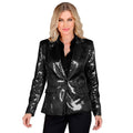 Blazer à Paillettes Noir Showgirl