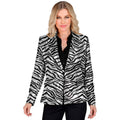 Blazer à Paillettes Zèbre Argent Glamour Costume
