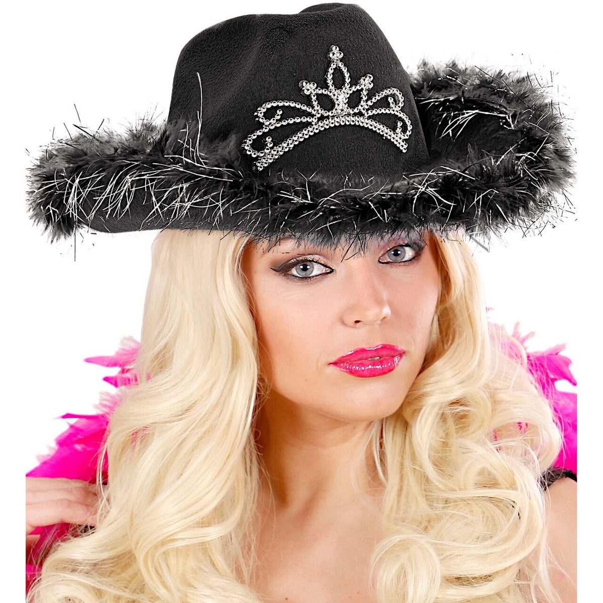 Op deze afbeelding zie je een Accessoires, van het merk Widmann. Cowgirl Hoed Royal Wild West