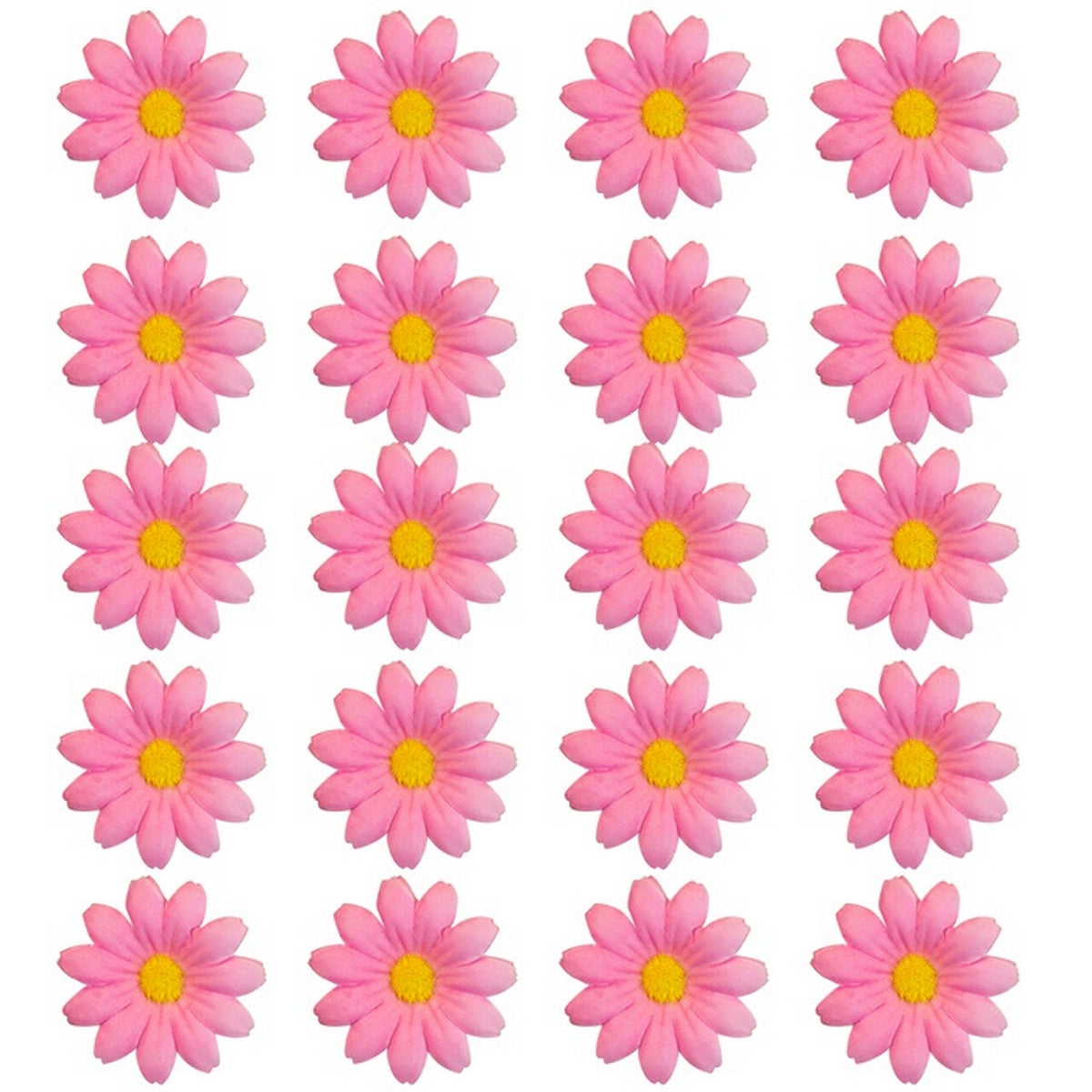 Op deze afbeelding zie je een Decoratie, van het merk Widmann. Roze Bloemendecoratie 20 Stuks